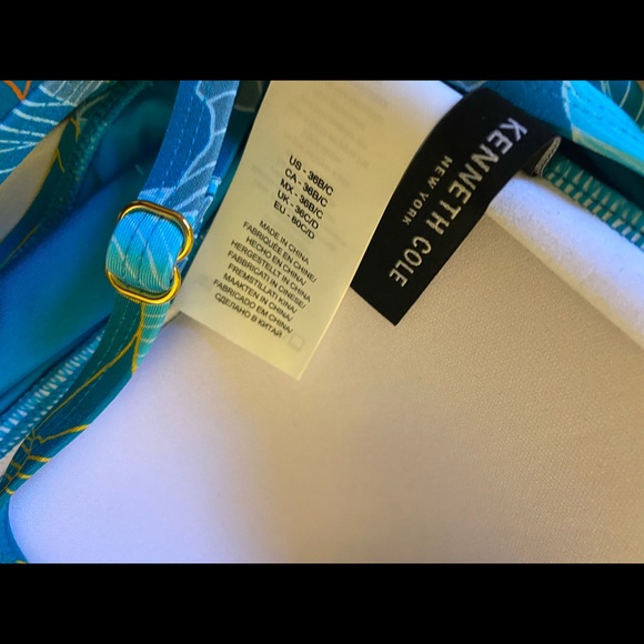 high waisted bikini two piece 36/B /C top Large - Picture 6 of 9